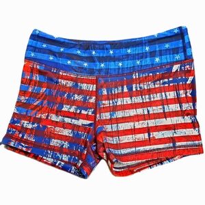 IAB 3-Inch No-Ride Patriot Workout Shorts - Size 8 Medium